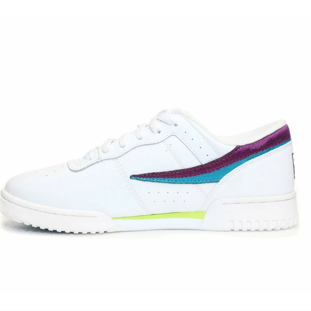 Fila Men's Original Fitness Sneakers Size 8.5. White/Purple
